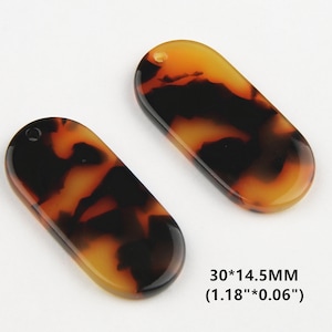 Acetate Acrylic Diy Earring Charms,Tortoise Shell Earrings,Oval Shaped Pendant,Earring findings, jewelry supply, diy jewelry making CS4011B