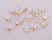 100PCS+  Clear Plastic Earring Backs Earring Nuts Ear Post Stoppers Gold Plated- 11mmx6mm  D1003 