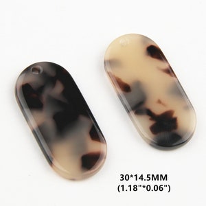 Acetate Acrylic Diy Earring Charms,Tortoise Shell Earrings,Oval Shaped Pendant,Earring findings, jewelry supply, diy jewelry making CS4011C