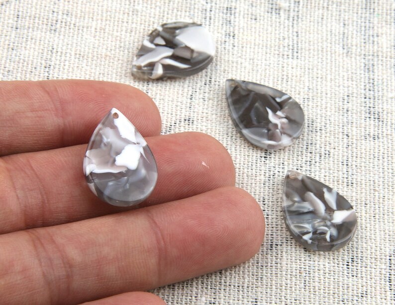 Acetate Acrylic Diy Earring Charms TEAR DROP Shaped Pendant Acetate Tortoise Shell charm Earring findings jewelry supply CS9001D