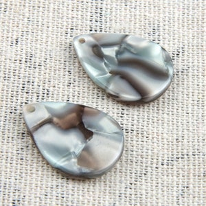 Acetate Acrylic Diy Earring Charms  TEAR DROP  Shaped Pendant Acetate Tortoise Shell charm  Earring findings  jewelry supply CS9001G