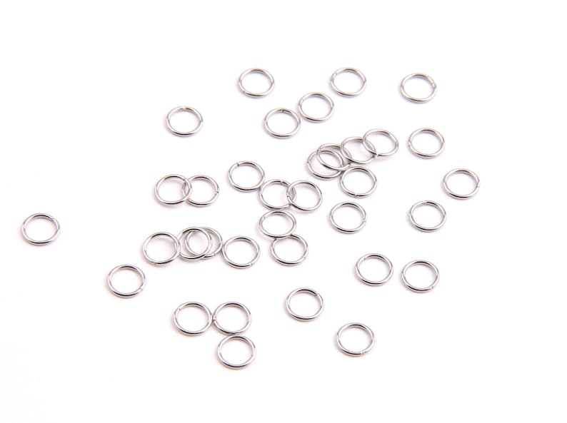 100PCS 316 Stainless Steel Earring Jump Ringsfree Plating Etsy