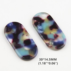 Acetate Acrylic Diy Earring Charms,Tortoise Shell Earrings,Oval Shaped Pendant,Earring findings, jewelry supply, diy jewelry making CS4011A