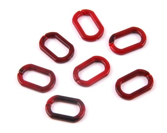 6PCS + Acryl Ohrring Anhänger mit Öffnung-Ohrring Anhänger - ovalen - Anschluss-Ohrring Ohrhaken - Schmuck supply 14 * 22mm E1012
