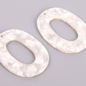 Acetate Acrylic Diy Earring Charms,Tortoise Shell Earrings,Oval Shaped Pendant,Earring findings, jewelry supply,Large Oval size 47*35*2.5mmE