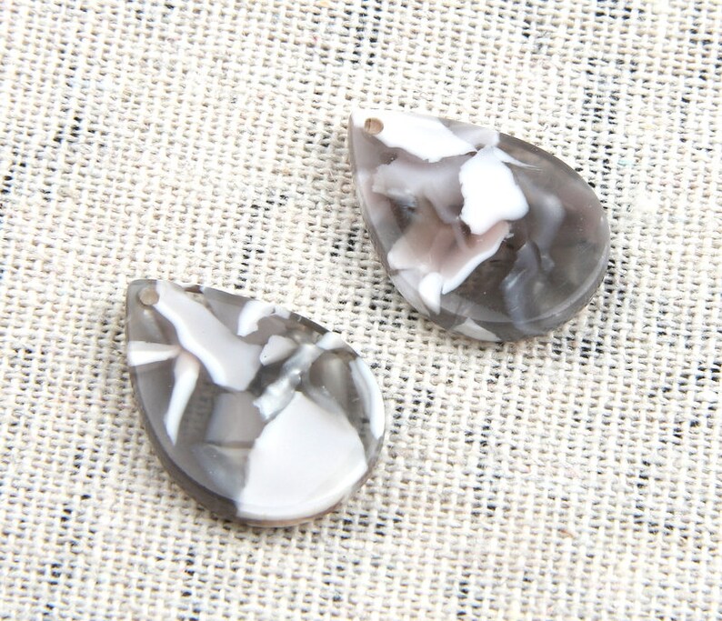 Acetate Acrylic Diy Earring Charms TEAR DROP Shaped Pendant Acetate Tortoise Shell charm Earring findings jewelry supply CS9001D