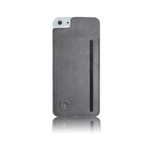 Funda para iPhone SE y iPhone 5/5s // etiqueta de cuero con compartimiento de tarjeta para iPhone // se adhiere con efecto de vacío // piel de iPhone súper delgada