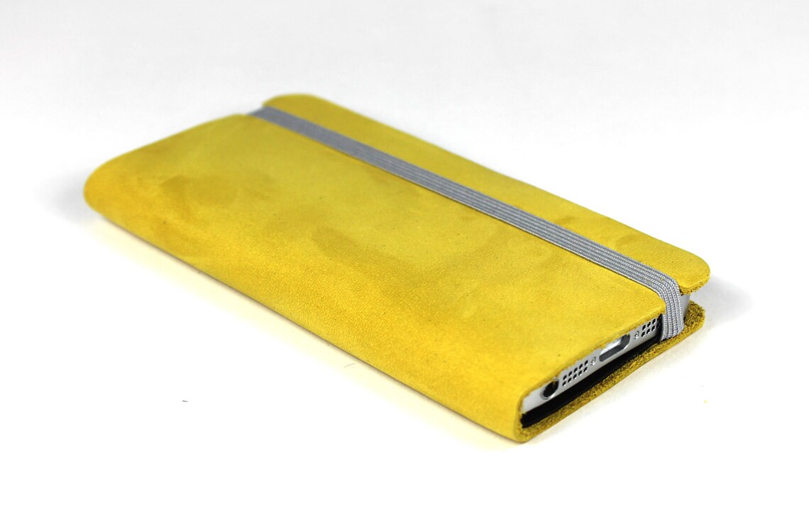 IPhone SE Cover aus gelbem Leder // Case für iPhone 5 aus | Etsy