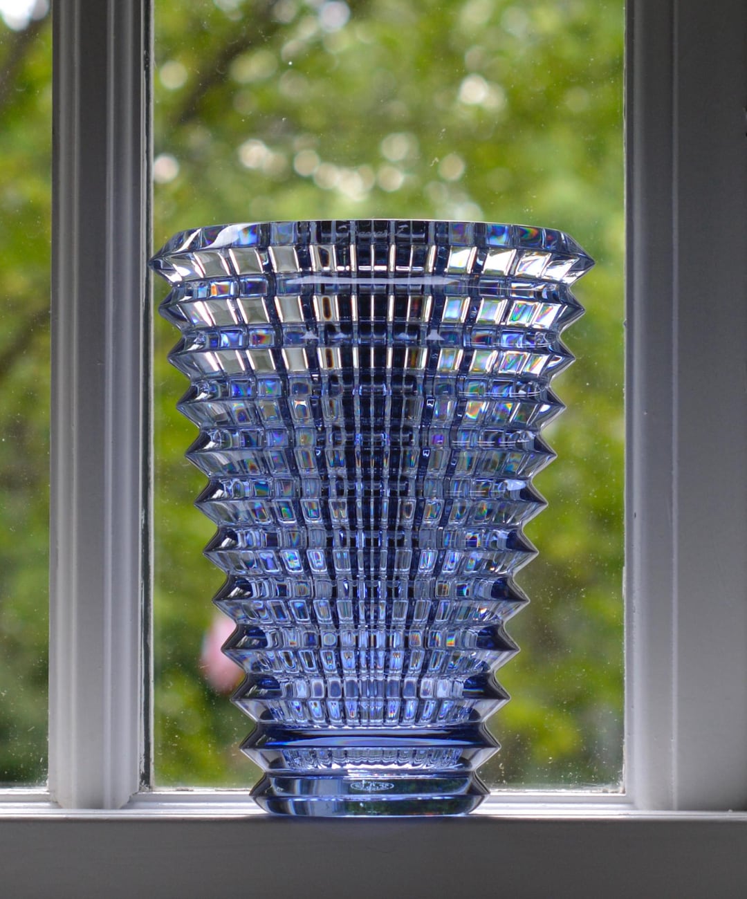 Baccarat Midnight Blue Small Oval Eye Vase - Etsy