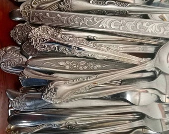 Vintage Eclectic Mismatched Flatware - MAKE YOUR SET,