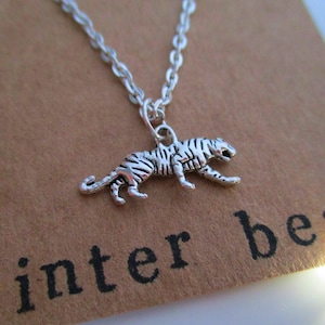 Personalised Tiger Necklace - Friend - Custom - Jewellery - Jewelry - Birthday - Christmas - Cute - Best Friend - Loved One - Sister - Mum