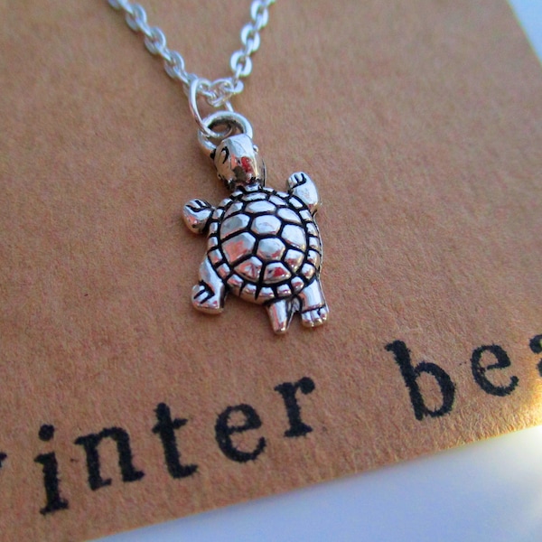 Collier tortue personnalisée - Mignon - Personnalisé - Bijoux - Bijoux - Cadeau d’anniversaire - Noël - Cadeau - Ami - Bien-aimé - Soeur - Maman