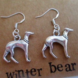 Gepersonaliseerde Greyhound Oorbellen - Sterling Zilver - Hond - Sieraden - Sieraden - Verjaardagscadeau - Kerstmis - Cadeau - Vriend - Gepersonaliseerd