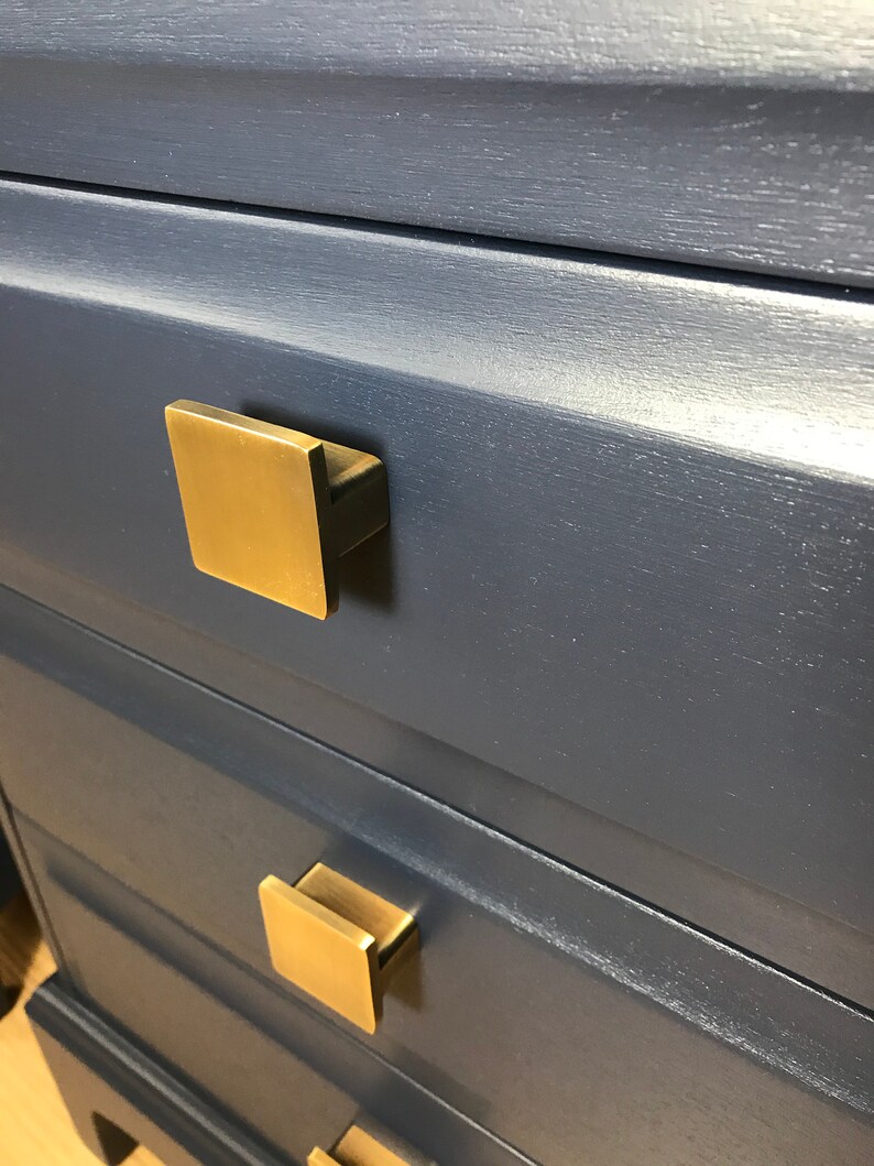 Stag Minstrel Bedside Tables Pair of Bedside Tables Navy Etsy UK