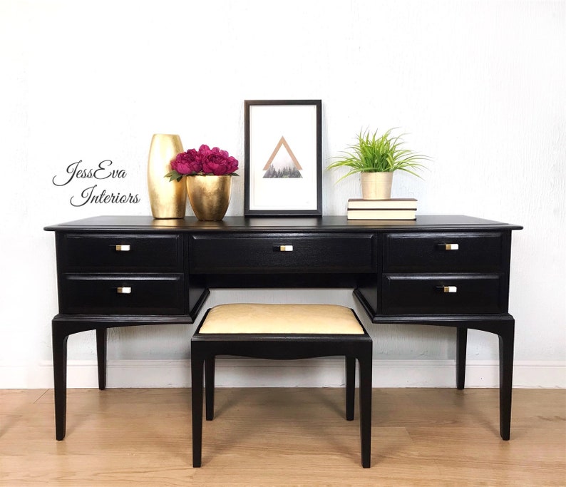 Black Dressing Table Stag Dressing Table Dressing Table With Etsy UK