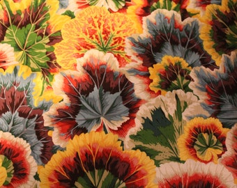 Kaffe Fassett Studios - Philip Jacobs PJ39 Variegated Leaves (Natural) Fabric for Rowan/Wesminster - OOP - By The Yard