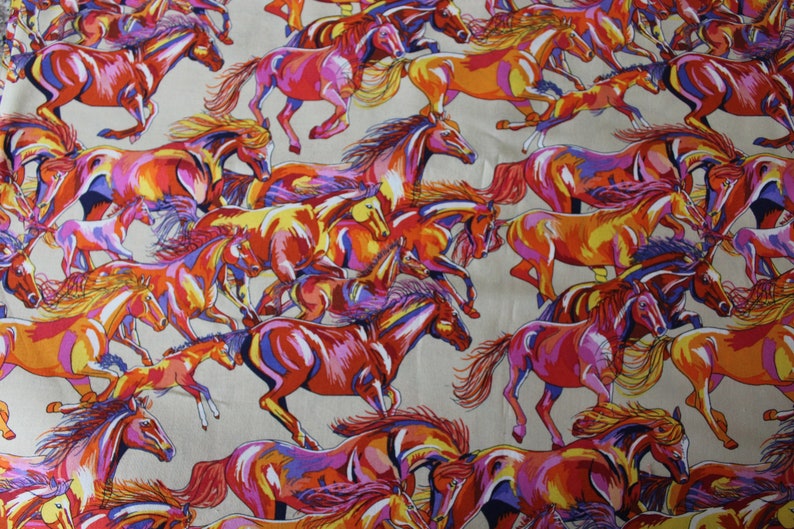 Lorraine Turner Calico Horses range Runners Big Etsy