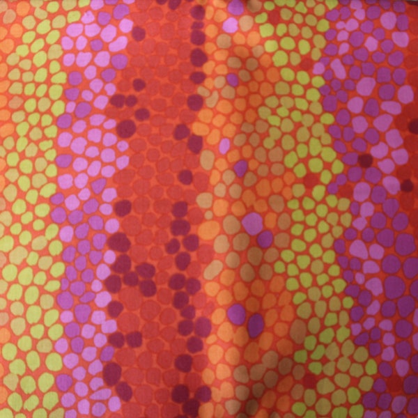 Kaffe Fassett Collective - Brandon Mably Pebble Mosaic Fabric for Rowan/Westminster - PWBM042 Pebble Mosaic (Orange) - OOP