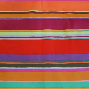 Kaffe Fassett Promenade Stripe Fabric for FreeSpirit - GP178 Promenade Stripe (Hot) - OOP