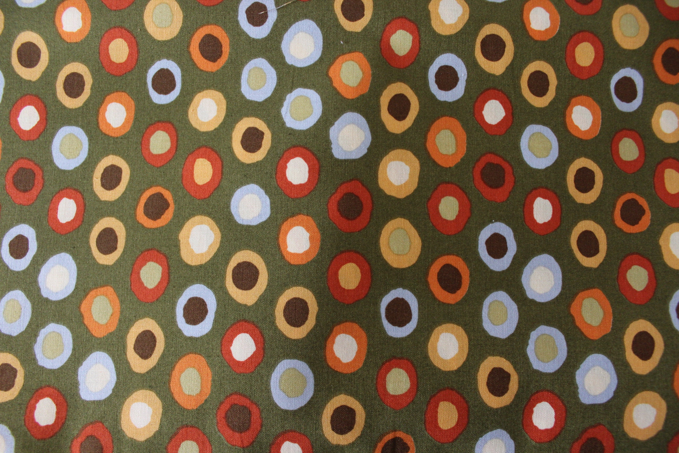 Kaffe Fassett Collective - Brandon Mably PWBM015 / BM15 Rings (Olive) Fabric for Rowan / Westminster - OOP
