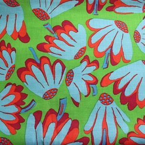Kaffe Fassett Collective - Brandon Mably PWBM044 Lazy Daisy (Green) Fabric for Rowan / Westminster - OOP
