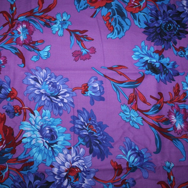 Kaffe Fassett Studios - Philip Jacobs PWPJ074 Anne Marie (Purple) Fabric for FreeSpirit - OOP