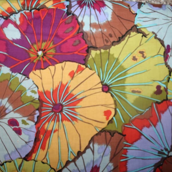 Kaffe Fassett Lotus Leaf Fabric Fabric for Rowan - GP29 / GP-29 Lotus Leaf (Antique) - OOP