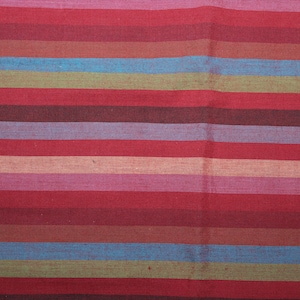 Kaffe Fassett Narrow Stripe Fabric - Woven Narrow Stripe (Red)  - OOP