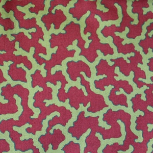 Kaffe Fassett Collective - Philip Jacobs Coral Fabric - PJ04 Coral (Oxblood) fabric for Rowan/Westminster - OOP