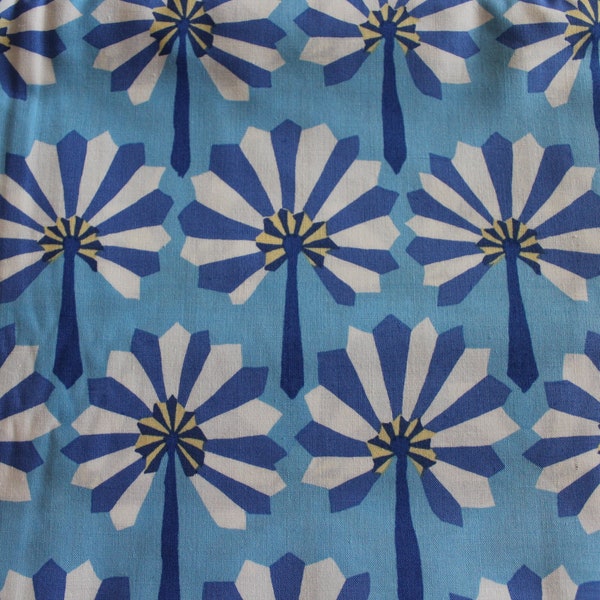 Kaffe Fassett Fabric for Rowan/Westminster - GP114 Palm Fan (Blue) - OOP
