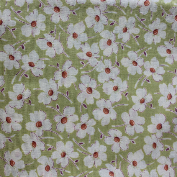 Amy Butler Wind Flowers Fabric for Rowan/Westminster - From the Gypsy Caravan Fabric Line - PWAB086 Wind Flowers (Green) - OOP