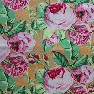 Kaffe Fassett August Rose Fabric for Rowan/Westminster - GP18 August Rose (Pink) - OOP