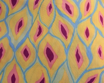 Kaffe Fassett Studios - Brandon Mably Fabric BM12 Scales in Yellow for Rowan Fabrics - OOP