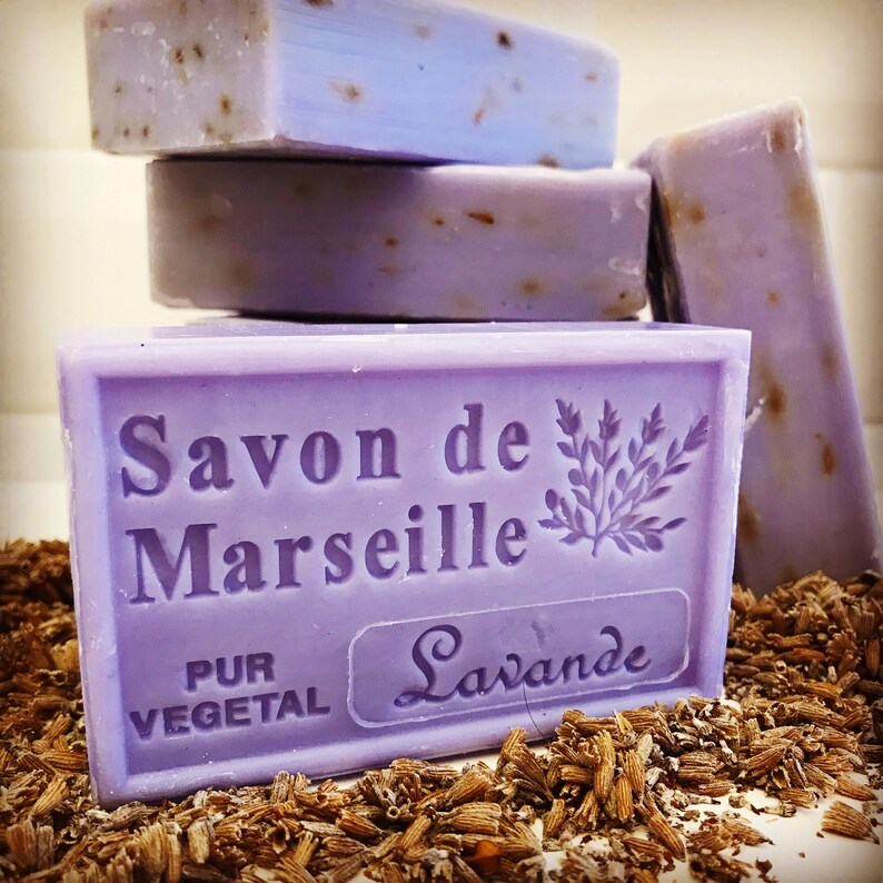 Jabón de lavanda francés / Jabón artesano / Savon de Marsella Etsy