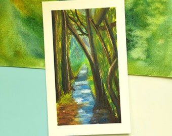 Soft Pastel Forest Art Print