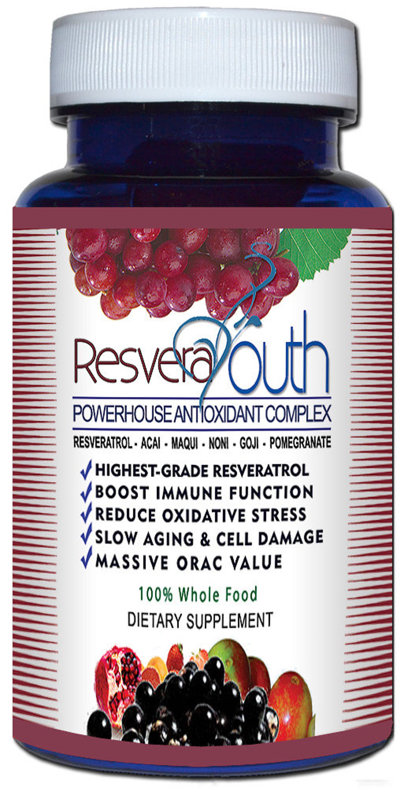 Resverayouth Resveratrol Superfruit Complex Antiaging Etsy