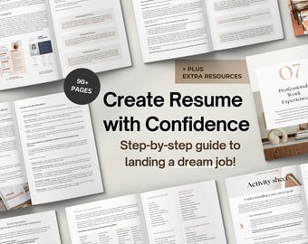 The Ultimate Resume Writing Guide, Professional Resume Template, Career Guide, ATS Resume, Executive Resume, Template Word Canva Page