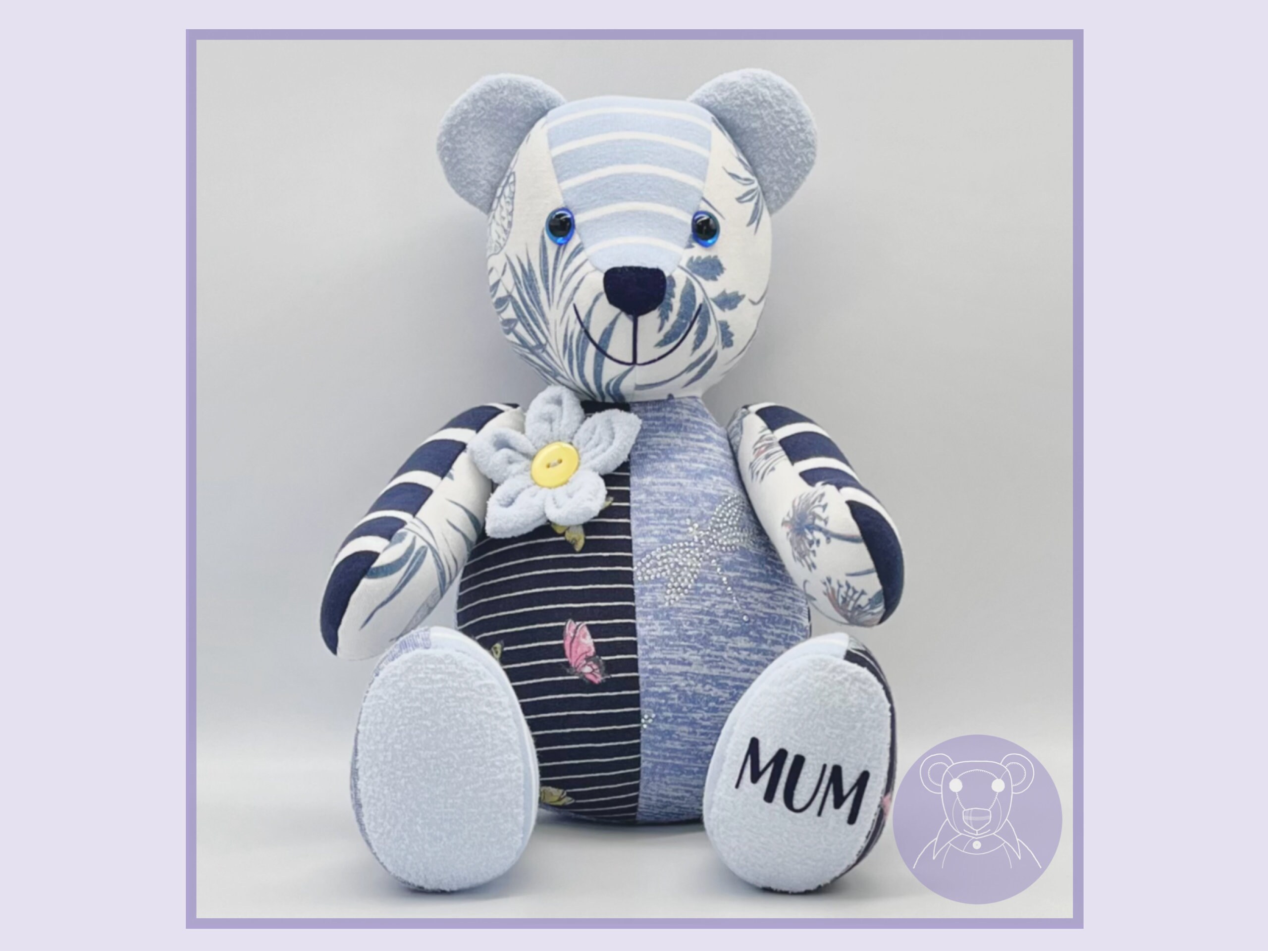 Made From Clothing Memory Bear | Made From Clothing | Memories by Melly | Keepsakes UK