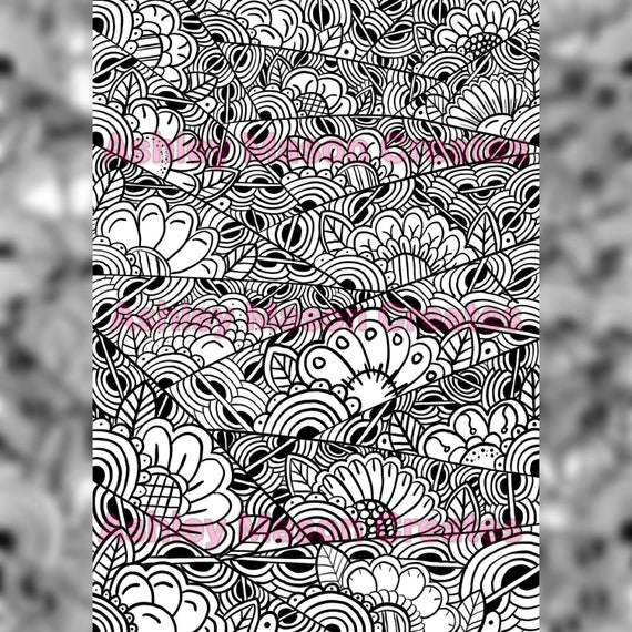 Zentangle Fleurs Coloriage Imprimer Coloriage Adulte