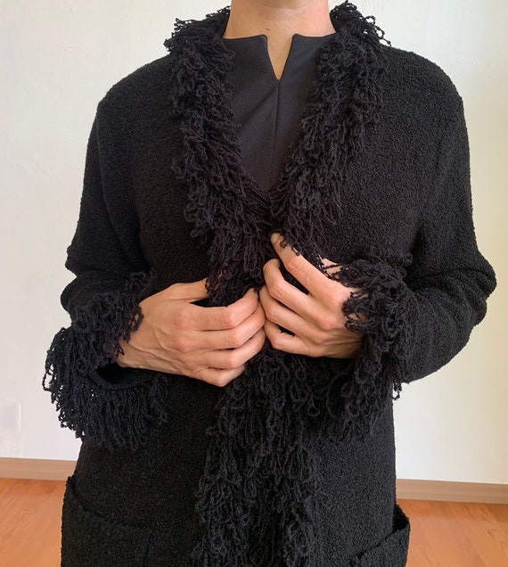 Modern Fringe Sweater size Medium Large Oversized