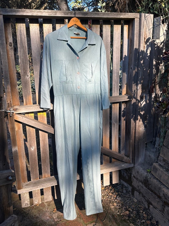 Vintage Raw Silk Naturelle Jumpsuit George Georgio