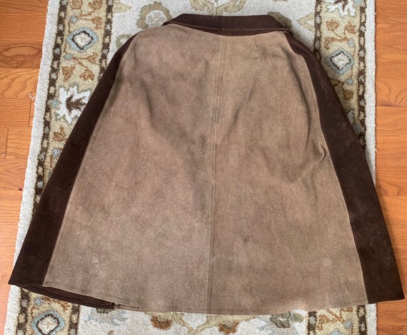 Vintage 1970s Suede Cape Poncho Flower Jacket 1960s Vintage 1970s Suede Cape Poncho Flower Jacket 1960s