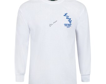 Allan Clarke Signed Leeds United 1972 FA Cup Final Shirt Leeds Memorabilia