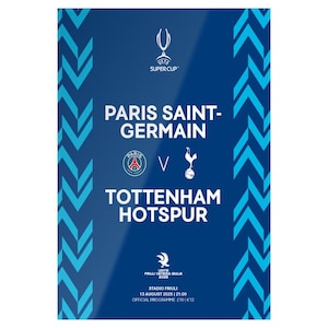 2025 Uefa Super Cup Final Programme PSG v Tottenham Spurs PRE ORDER