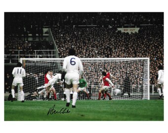 Allan Clarke Signed Leeds United Photo: 1972 FA Cup Final Goal