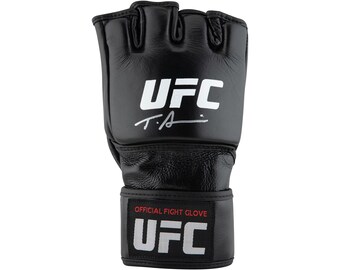 Gant UFC Vintage Signé Mark Coleman Avec Certificat D'authenticité - Rouge