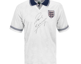 Paul Gascoigne Signed England World Cup 1990 Shirt England Memorabilia