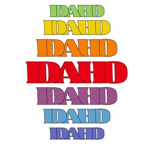Archivo PNG turístico de moda de IDAHO