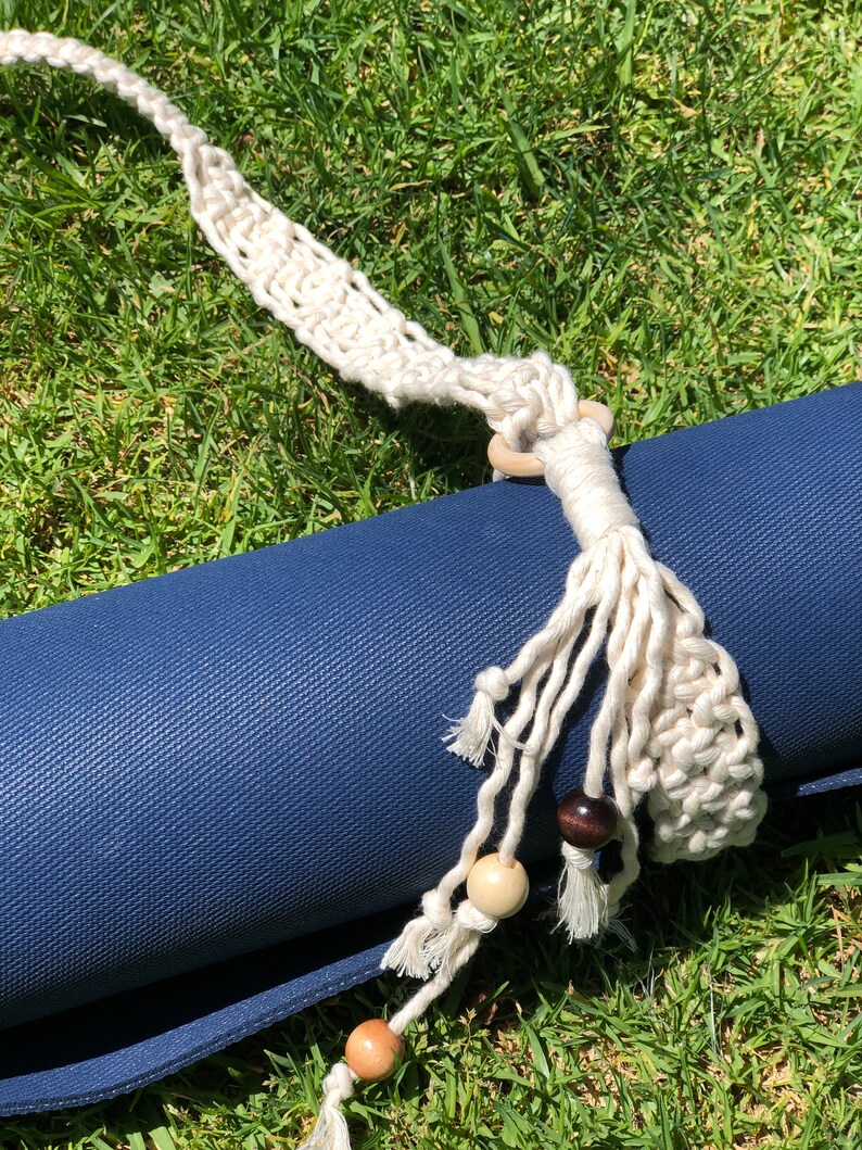 YOGA mat holder strap macrame Etsy
