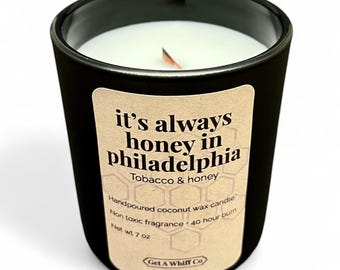 woodwick candles tobacco Get a Whiff Co. Tobacco & Teakwood Matte Black Jar Crackling Wooden Wick Candle 7oz